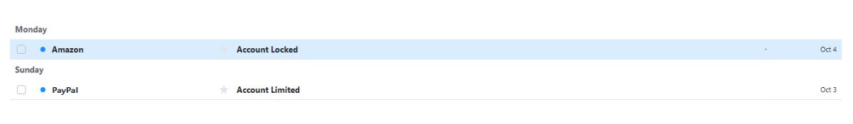 How to determine a phishing email